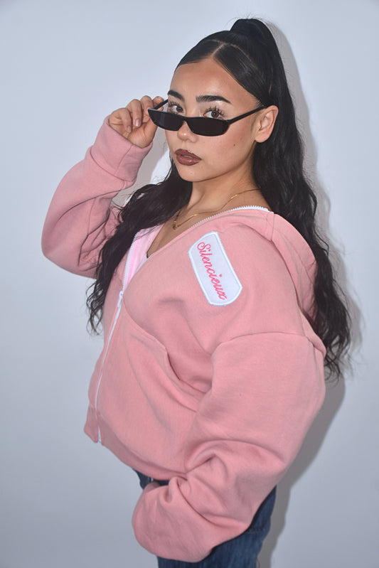 Aurora Hoodie Women – Light Pink, Handmade Limited Edition